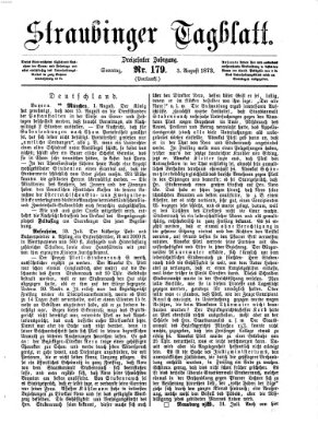 Straubinger Tagblatt Sonntag 3. August 1873