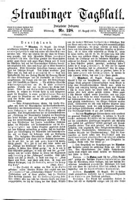 Straubinger Tagblatt Mittwoch 27. August 1873