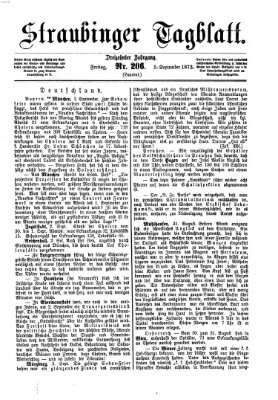 Straubinger Tagblatt Freitag 5. September 1873