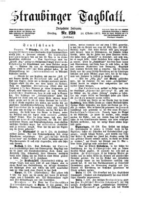 Straubinger Tagblatt Dienstag 14. Oktober 1873