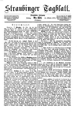 Straubinger Tagblatt Freitag 31. Oktober 1873