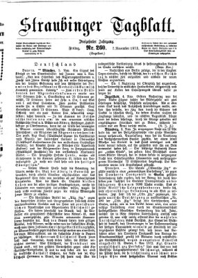 Straubinger Tagblatt Freitag 7. November 1873