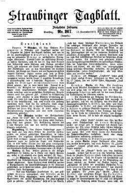 Straubinger Tagblatt Samstag 15. November 1873