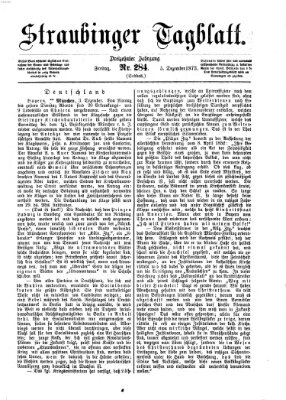 Straubinger Tagblatt Freitag 5. Dezember 1873