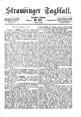 Straubinger Tagblatt Montag 8. Dezember 1873