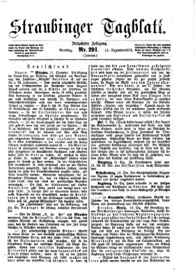 Straubinger Tagblatt Samstag 13. Dezember 1873