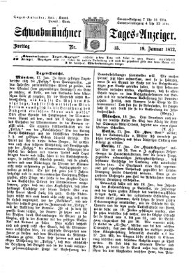 Schwabmünchner Tages-Anzeiger Freitag 19. Januar 1872