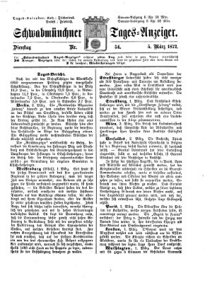 Schwabmünchner Tages-Anzeiger Dienstag 5. März 1872