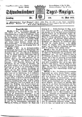 Schwabmünchner Tages-Anzeiger Samstag 11. Mai 1872