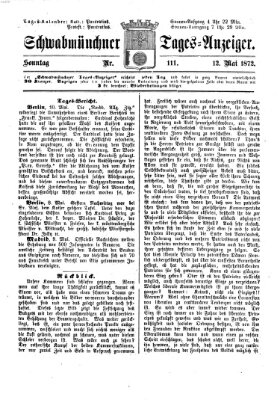 Schwabmünchner Tages-Anzeiger Sonntag 12. Mai 1872