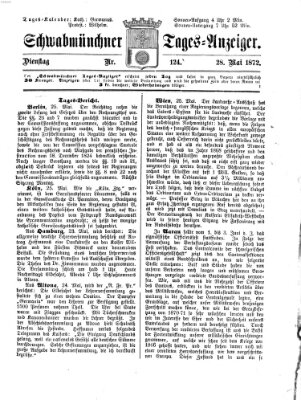 Schwabmünchner Tages-Anzeiger Dienstag 28. Mai 1872