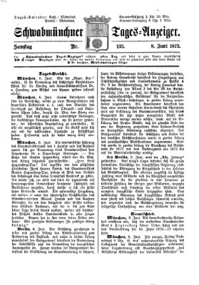 Schwabmünchner Tages-Anzeiger Samstag 8. Juni 1872