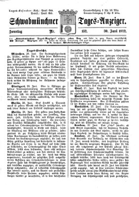 Schwabmünchner Tages-Anzeiger Sonntag 30. Juni 1872