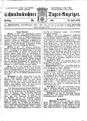 Schwabmünchner Tages-Anzeiger Freitag 12. Juli 1872