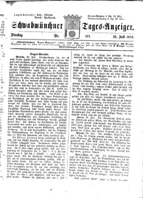 Schwabmünchner Tages-Anzeiger Dienstag 23. Juli 1872