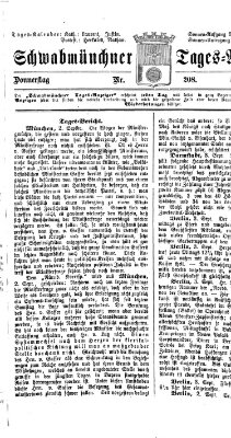 Schwabmünchner Tages-Anzeiger Donnerstag 5. September 1872