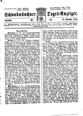 Schwabmünchner Tages-Anzeiger Samstag 19. Oktober 1872