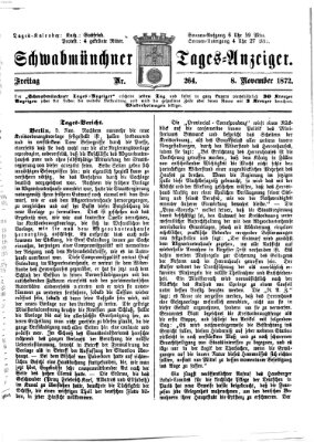 Schwabmünchner Tages-Anzeiger Freitag 8. November 1872