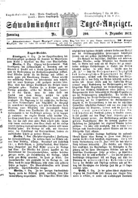 Schwabmünchner Tages-Anzeiger Sonntag 8. Dezember 1872