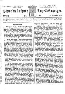 Schwabmünchner Tages-Anzeiger Dienstag 10. Dezember 1872