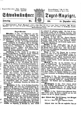 Schwabmünchner Tages-Anzeiger Sonntag 15. Dezember 1872