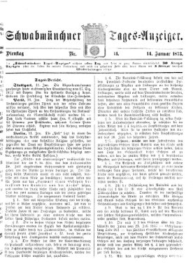 Schwabmünchner Tages-Anzeiger Dienstag 14. Januar 1873