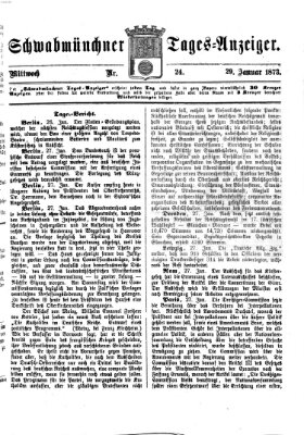 Schwabmünchner Tages-Anzeiger Mittwoch 29. Januar 1873