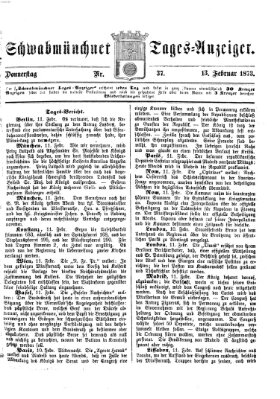 Schwabmünchner Tages-Anzeiger Donnerstag 13. Februar 1873