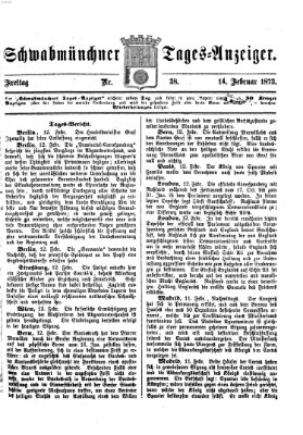 Schwabmünchner Tages-Anzeiger Freitag 14. Februar 1873