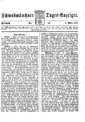 Schwabmünchner Tages-Anzeiger Mittwoch 5. März 1873