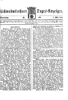 Schwabmünchner Tages-Anzeiger Donnerstag 8. Mai 1873