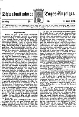 Schwabmünchner Tages-Anzeiger Samstag 14. Juni 1873