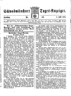 Schwabmünchner Tages-Anzeiger Samstag 5. Juli 1873