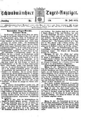 Schwabmünchner Tages-Anzeiger Dienstag 29. Juli 1873