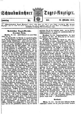 Schwabmünchner Tages-Anzeiger Sonntag 26. Oktober 1873