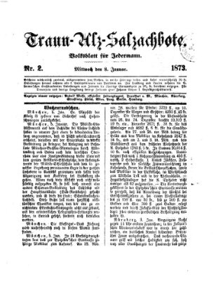 Traun-Alz-Salzachbote Mittwoch 8. Januar 1873