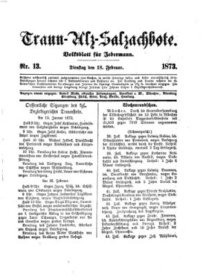 Traun-Alz-Salzachbote Dienstag 18. Februar 1873