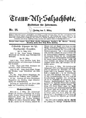 Traun-Alz-Salzachbote Freitag 7. März 1873