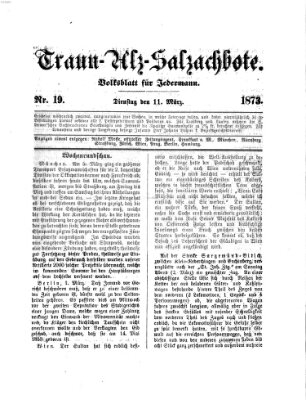 Traun-Alz-Salzachbote Dienstag 11. März 1873