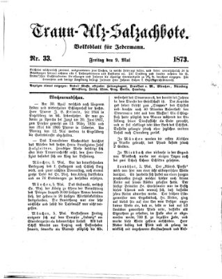 Traun-Alz-Salzachbote Freitag 9. Mai 1873