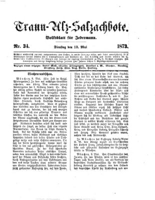 Traun-Alz-Salzachbote Dienstag 13. Mai 1873