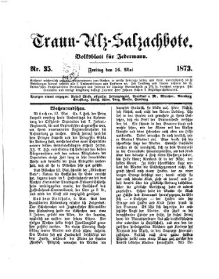 Traun-Alz-Salzachbote Freitag 16. Mai 1873