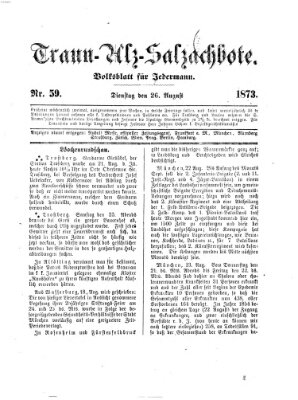 Traun-Alz-Salzachbote Dienstag 26. August 1873