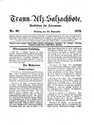 Traun-Alz-Salzachbote Dienstag 30. September 1873