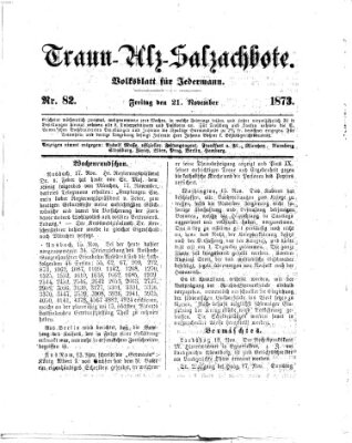 Traun-Alz-Salzachbote Freitag 21. November 1873