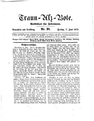 Traun-Alz-Bote (Traun-Alz-Salzachbote) Freitag 7. Juni 1872