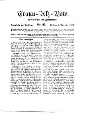 Traun-Alz-Bote (Traun-Alz-Salzachbote) Freitag 8. November 1872