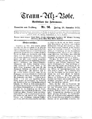 Traun-Alz-Bote (Traun-Alz-Salzachbote) Freitag 29. November 1872