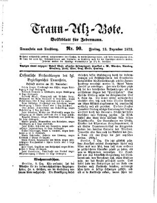 Traun-Alz-Bote (Traun-Alz-Salzachbote) Freitag 13. Dezember 1872
