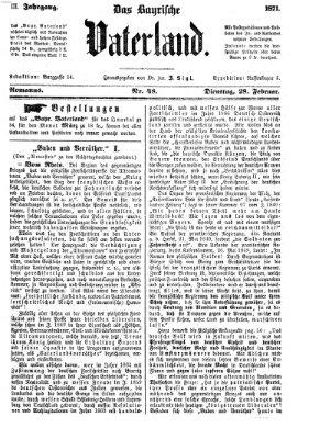 Das bayerische Vaterland Dienstag 28. Februar 1871